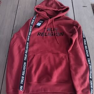True Religion Red Hoodie for Men